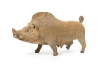 A Pottery Figure of a Boar — HAN DYNASTY