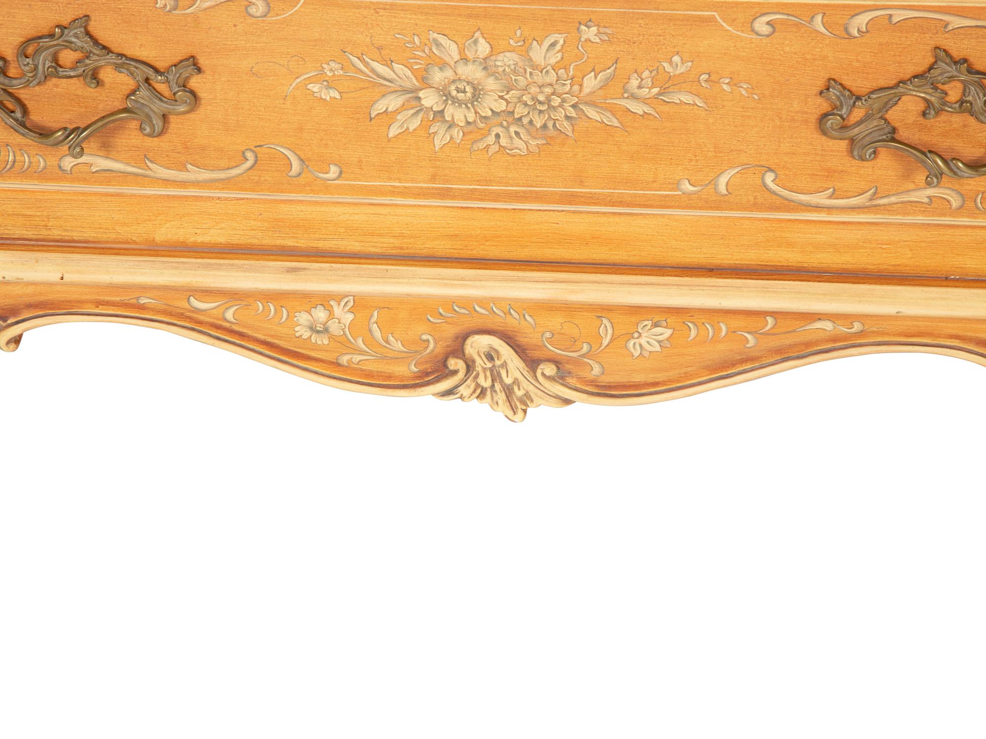 A Venetian Style Painted Bombe Commode by Karges — 20th Century