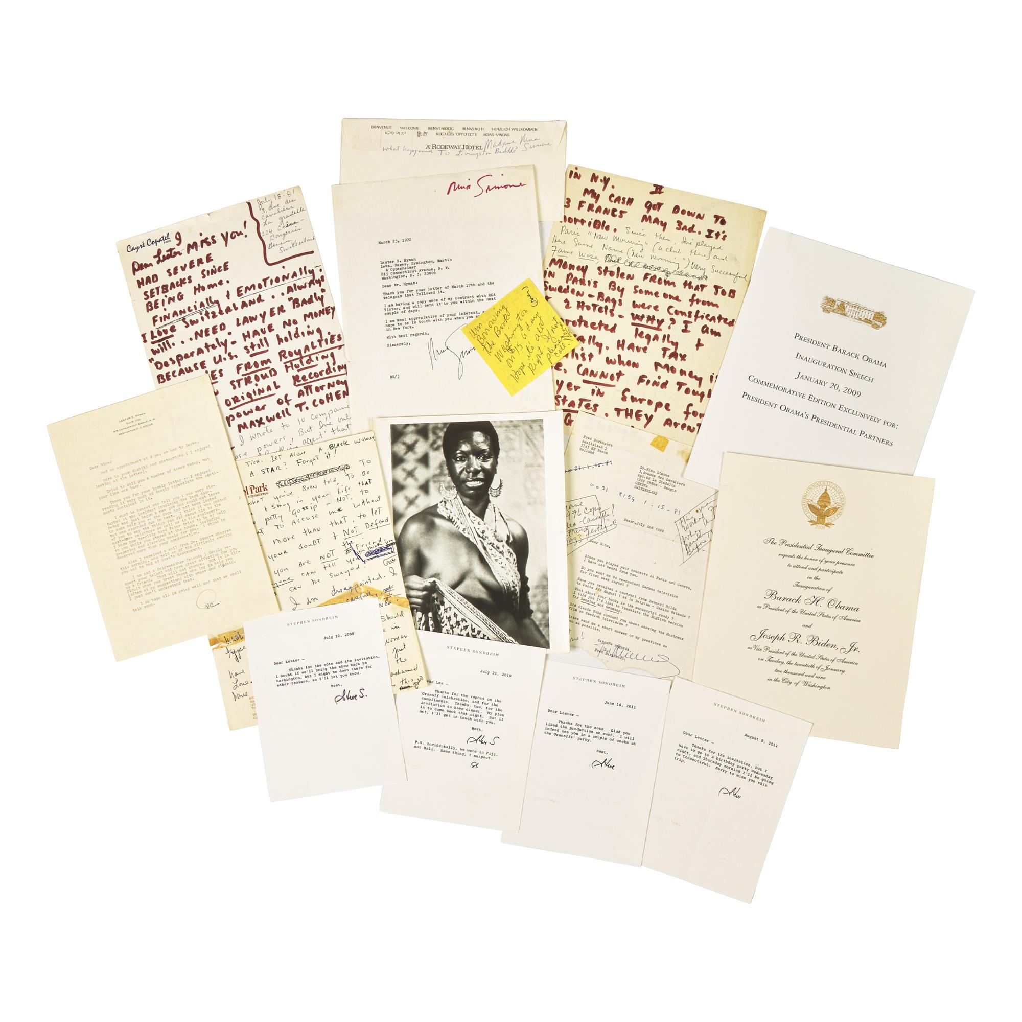 [Americana] Large Collection of Miscellaneous Autographs and Ephemera