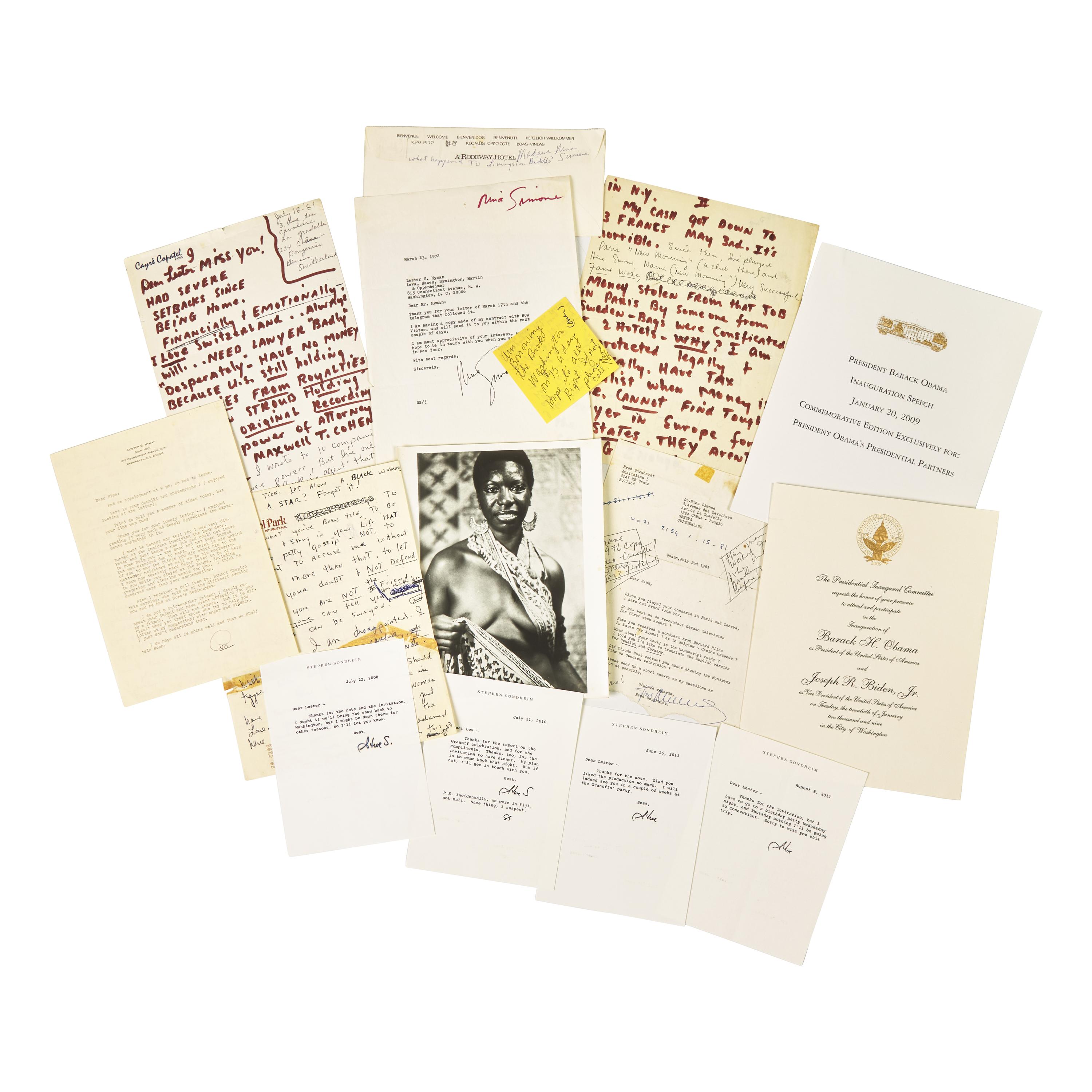 [Americana] Large Collection of Miscellaneous Autographs and Ephemera