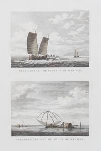 A Set of Three Handcolored Nautical Engravings Largest: 16 1/2 x 9 3/4 inches. — CIRCA 1796