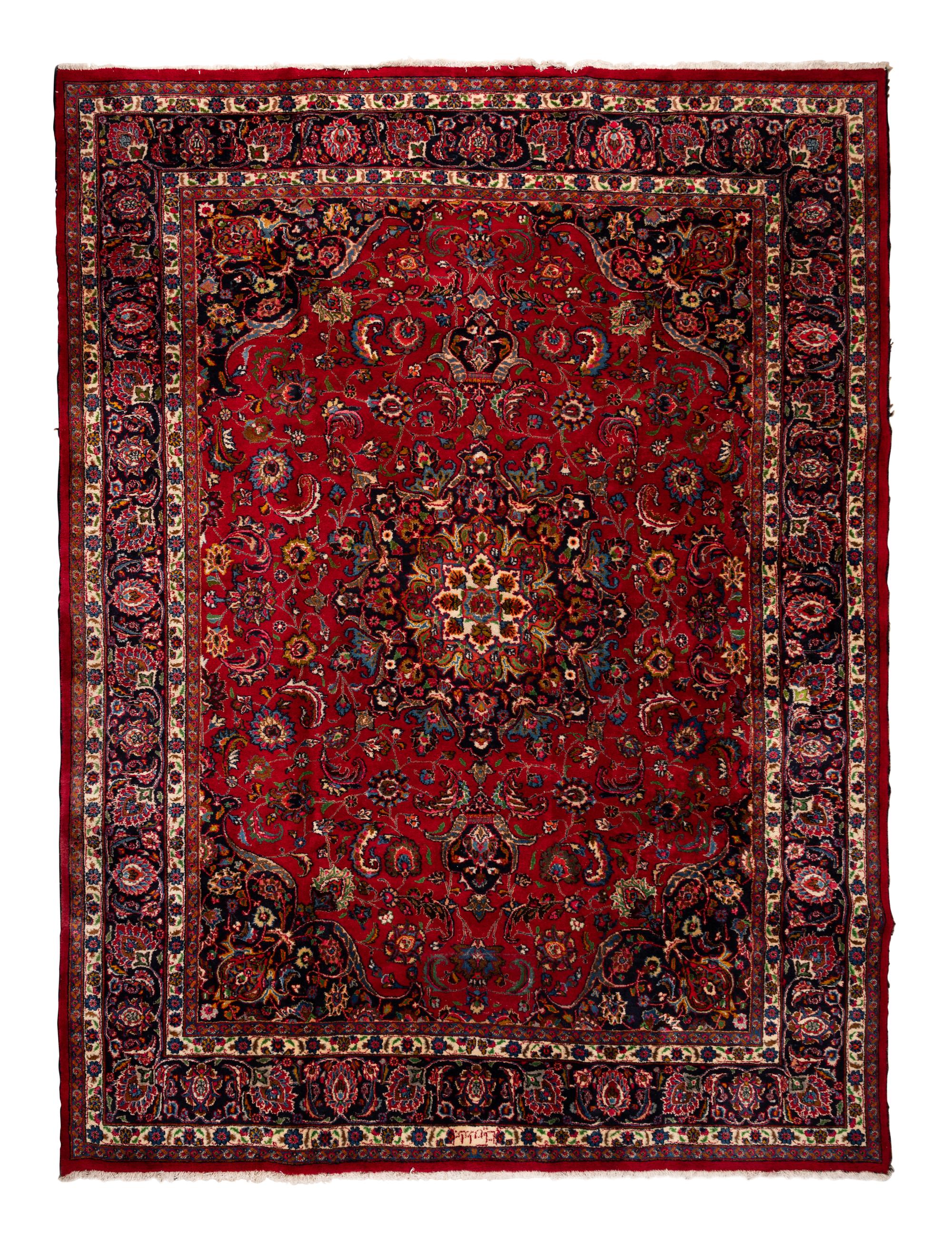 A Kashan Wool Rug