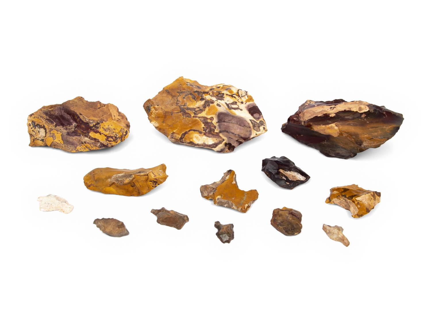 Thirteen Neolithic Stone Cores