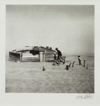 A group of four photographs ( Vernon Evans, Migrant from South Dakota, Montana , 1936; Minnie Knox, Garrett County, Maryland, 1937 (printed 1976); Oklahoma Migrants, 1936; Dust Storm, Cimarron County, Oklahoma, 1936)