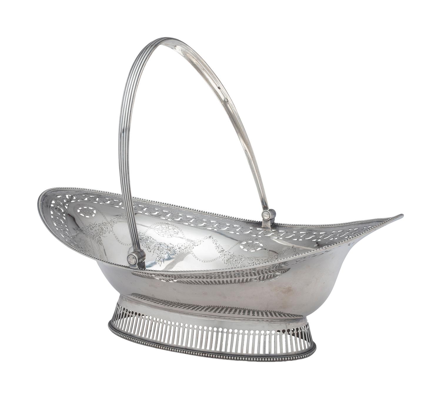 A George III Silver Centerpiece Basket