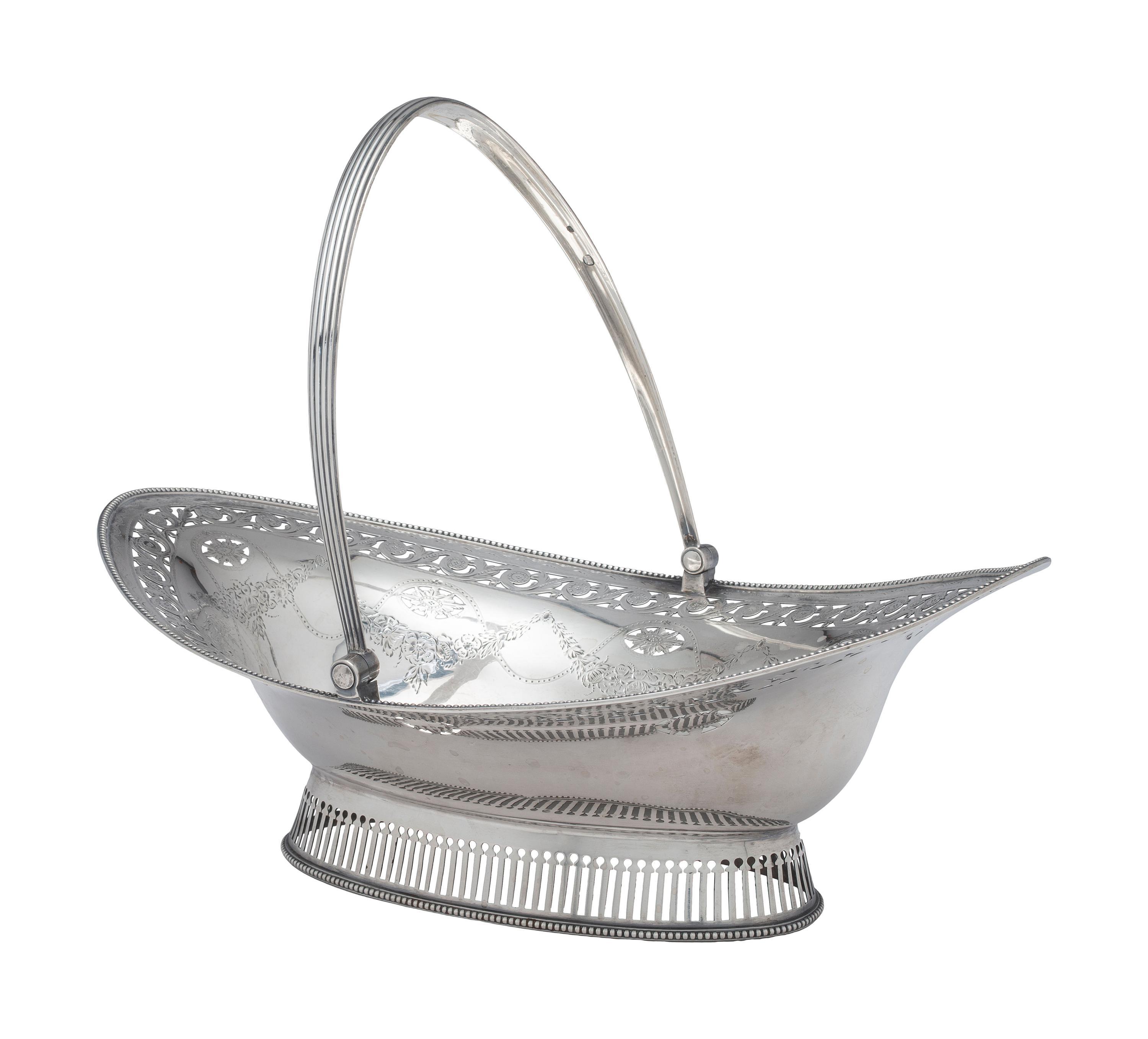 A George III Silver Centerpiece Basket
