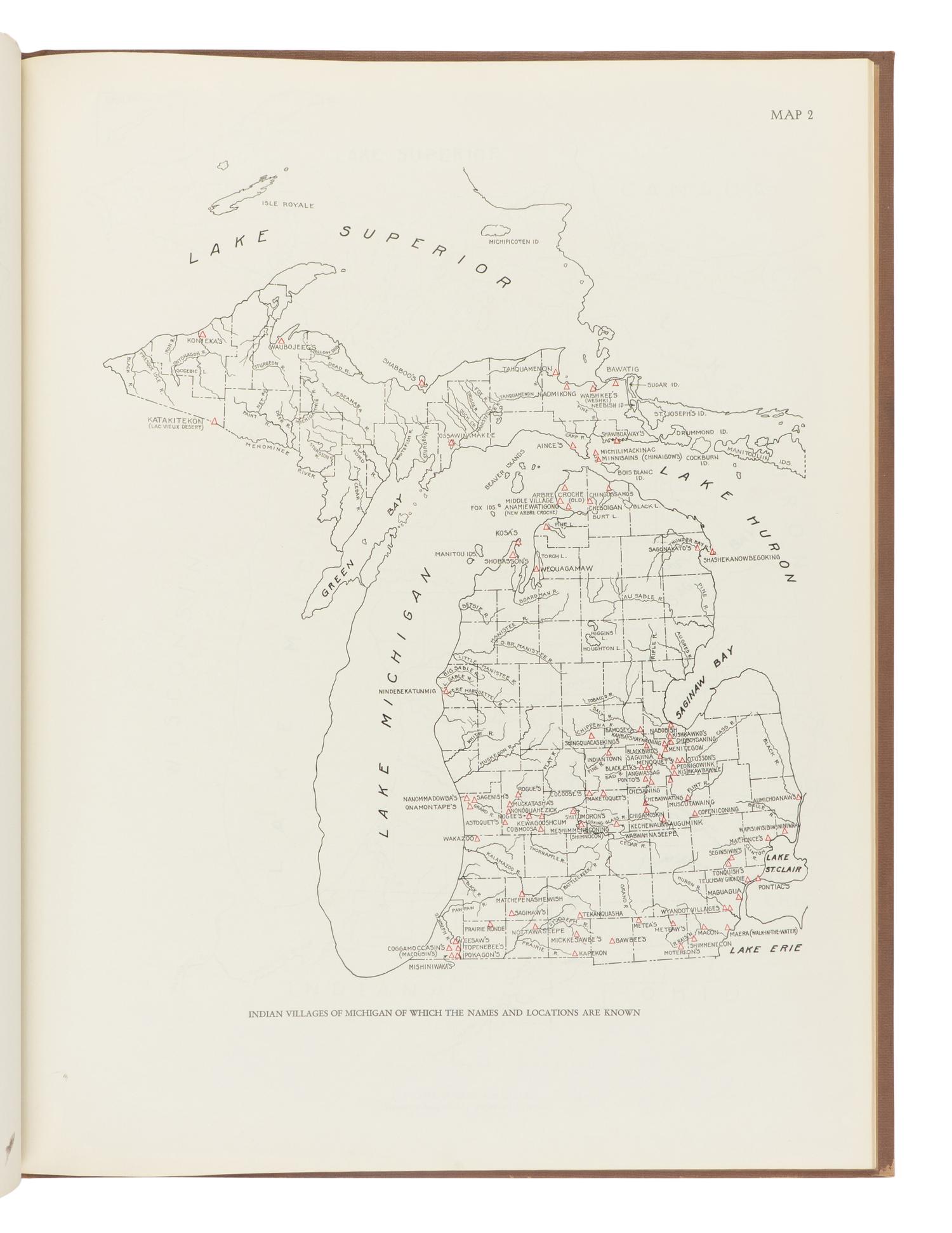 HINSDALE, Wilbert B. (1851-1944). Archaeological Atlas of Michigan . Ann Arbor: University of Michigan Press, 1931.