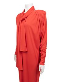 Givenchy Haute Couture Ruched Sleeve Dress, 1980-90s