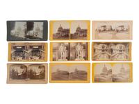 [EARLY PHOTOGRAPHY]. 80 stereoviews of Washington, DC, politicians & parades incl. GAR Grand Review.