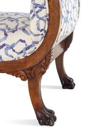 A Regency Style Mahogany Curule Bench