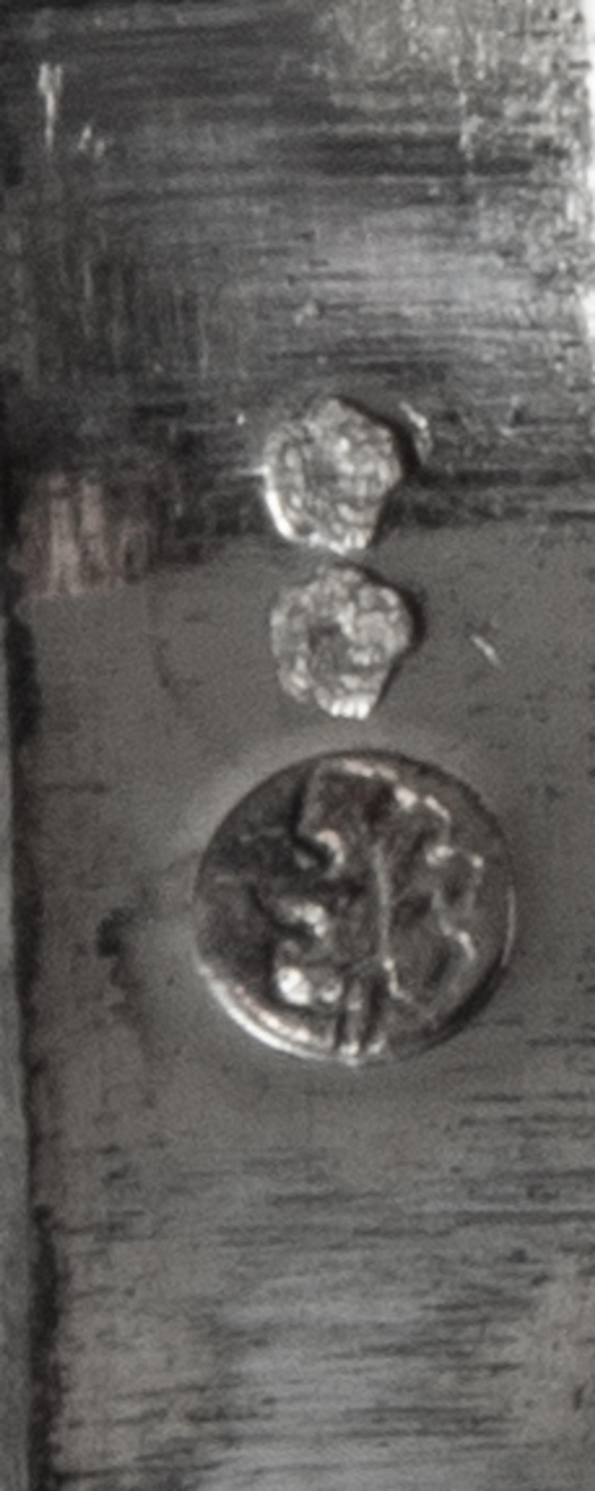 Two French Ancien Regime Silver Snuff Boxes, Maker's Marks Obscured, 18th Century, each of oval form, worked to show geometric and flor