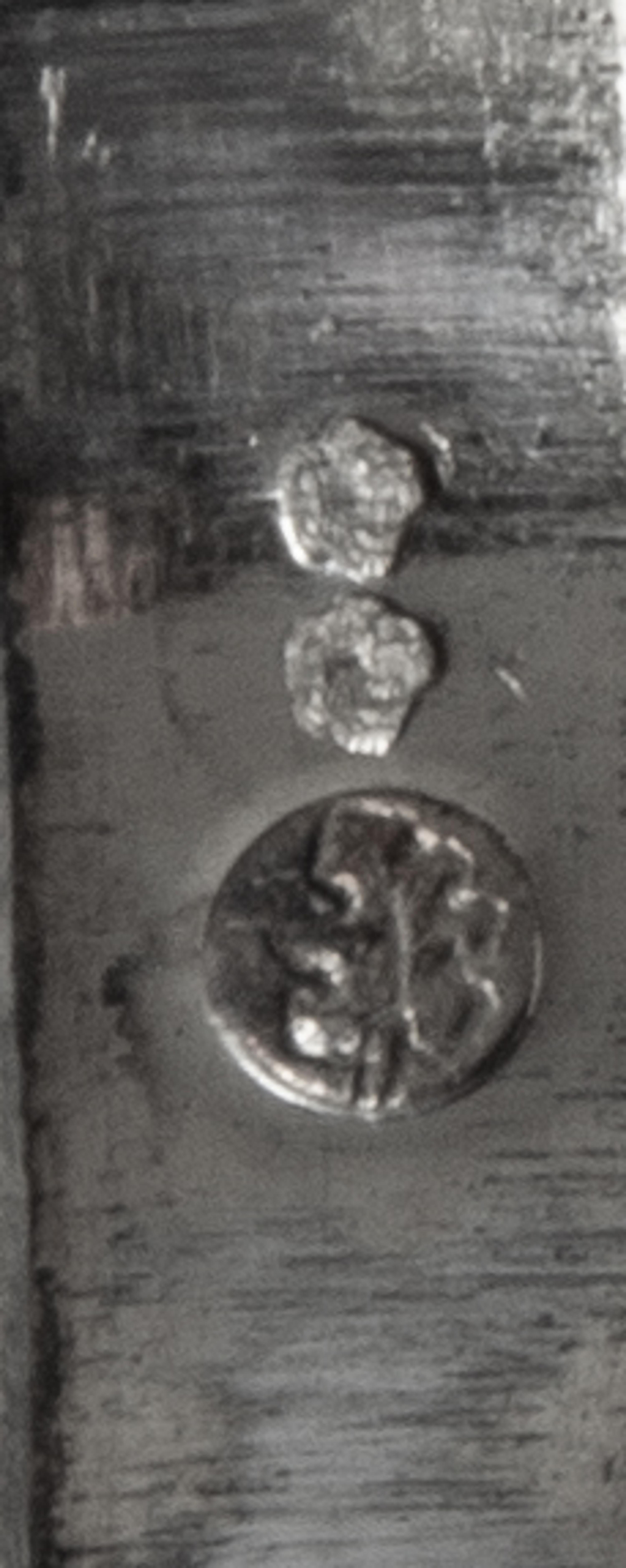 Two French Ancien Regime Silver Snuff Boxes, Maker's Marks Obscured, 18th Century, each of oval form, worked to show geometric and flor