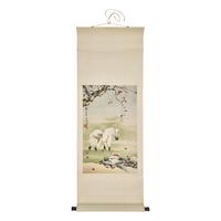 Five Chinese Hanging Scroll Paintings and Four Calligraphy Dedicated to Huang Beishou (1913-2000) — 黃北壽舊藏書畫一組九件