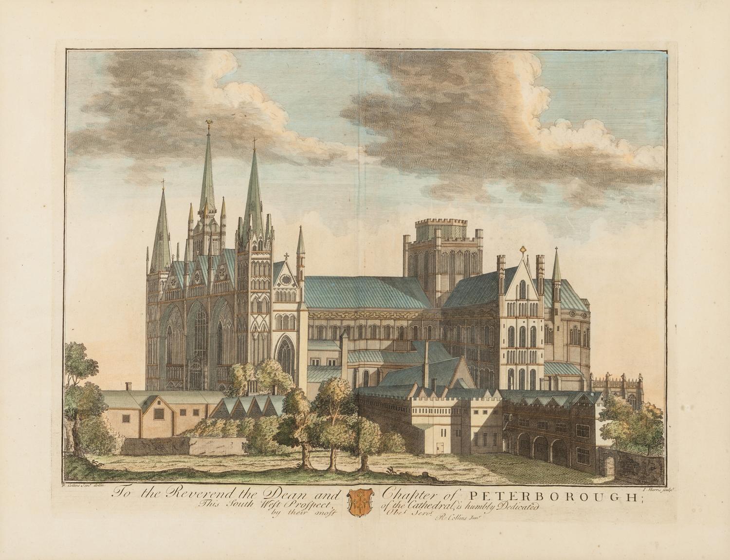 A Collection of Eighteen Hand-Colored Engravings Depicting Views of European Capitals and Famous Buildings