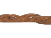 [CIVIL WAR]. Camp Chase, Ohio folk art carved walking stick. Ca 1862.
