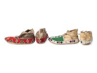 Sioux Beaded Hide Moccasins