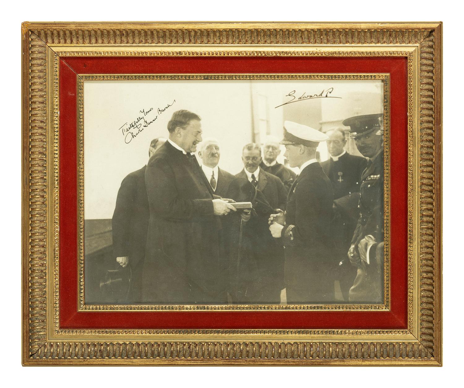 [ROYALTY]. WINDSOR, Edward, Duke of (1894-1972, "Edward VIII, King of England"), as Prince of Wales and Charles Sumner BURCH (1855-1920).