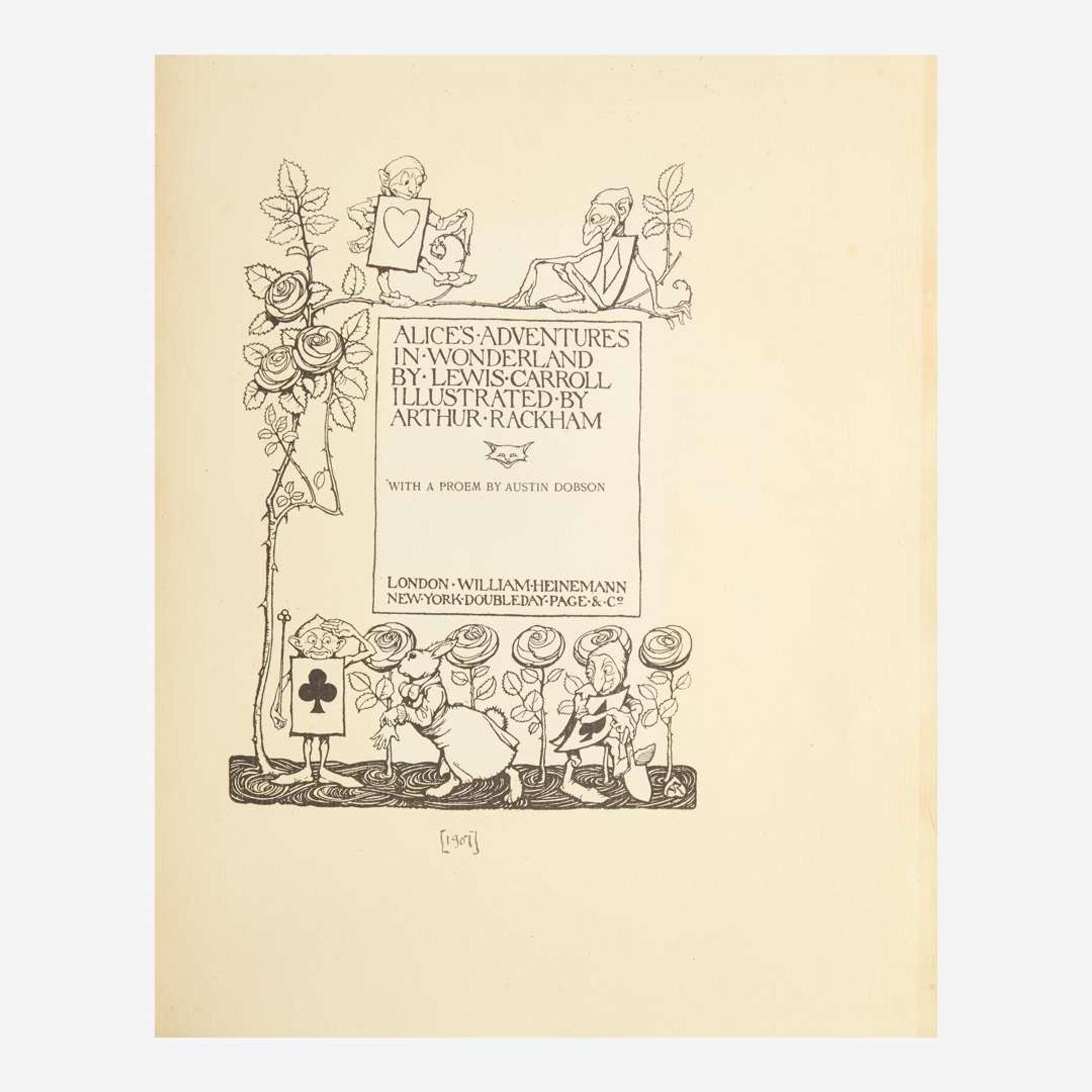 [Children's & Illustrated] [Rackham, Arthur] Carroll, Lewis Alice's Adventures in Wonderland