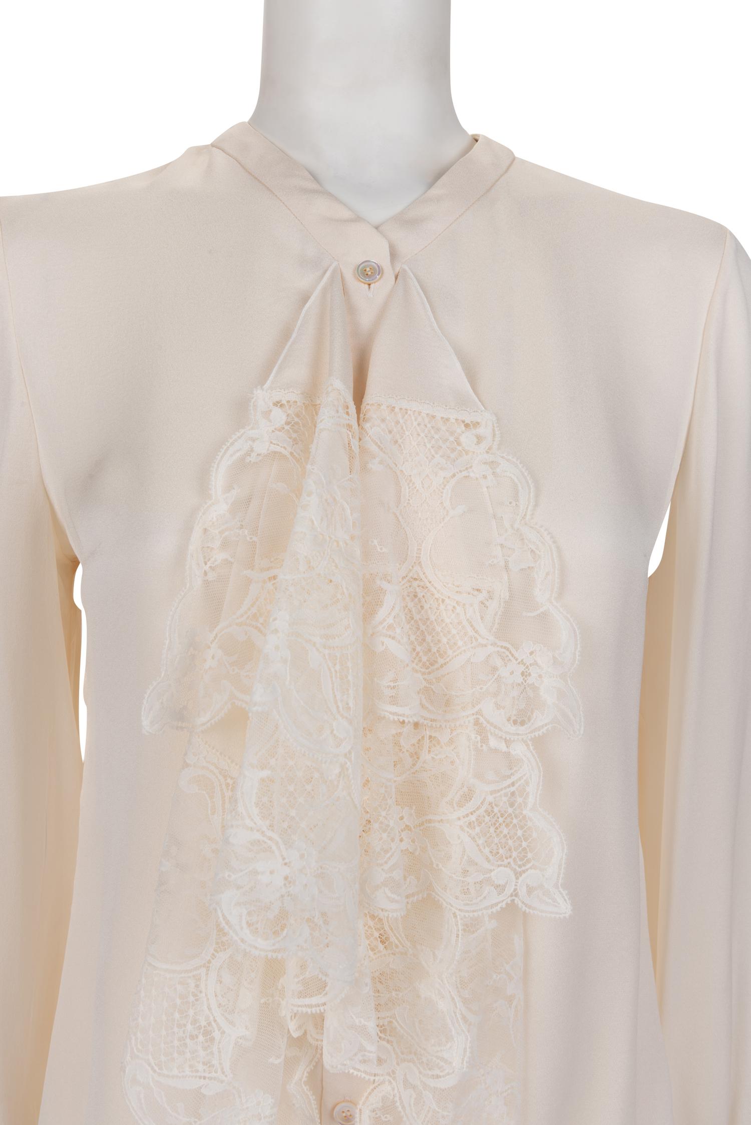 Collection of Five Valentino Pieces: One Two-Piece Skirt Suit and Three Blouses