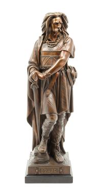 A French Bronze Figure of Vercingetorix Height overall 23 3/4 inches. — AIME MILLET (1819-1891)