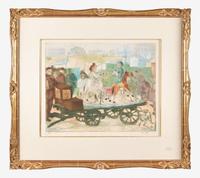 Jacques Villon (French, 1875-1963) - Manège rue Caulaincourt, ou Le Petit Manège aux Chevaux de Bois