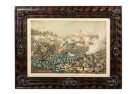 [CIVIL WAR]. A group of 7 lithographs by Kurz & Allison and Currier & Ives, comprising: