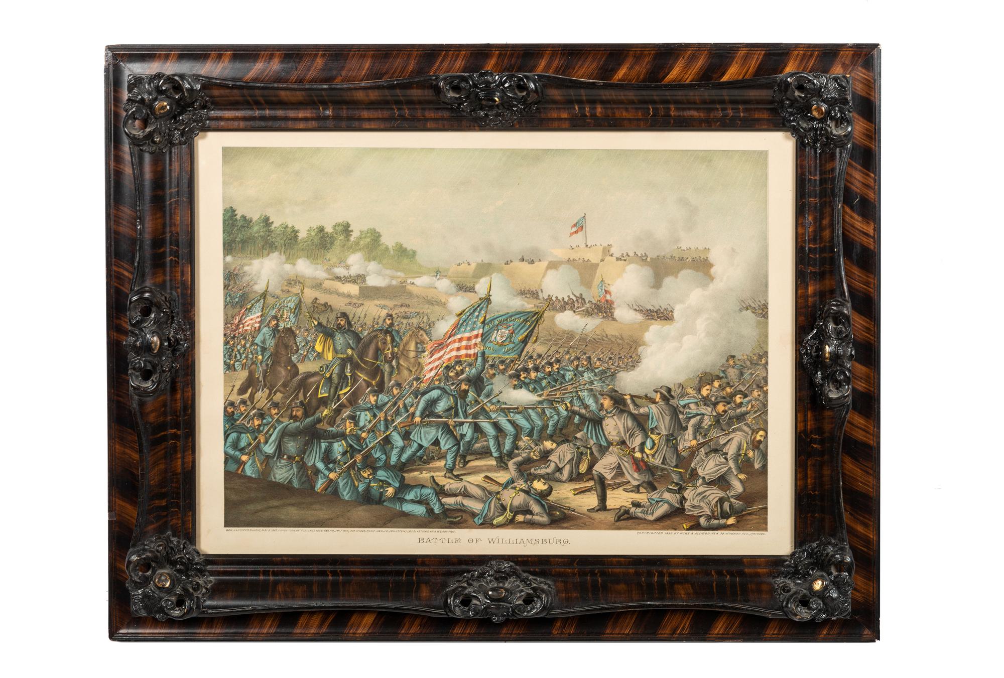 [CIVIL WAR]. A group of 7 lithographs by Kurz & Allison and Currier & Ives, comprising: