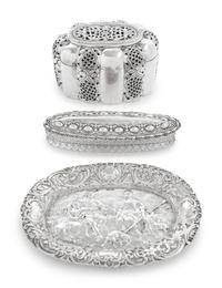A Group of Silver and Silver Mounted Table Articles
