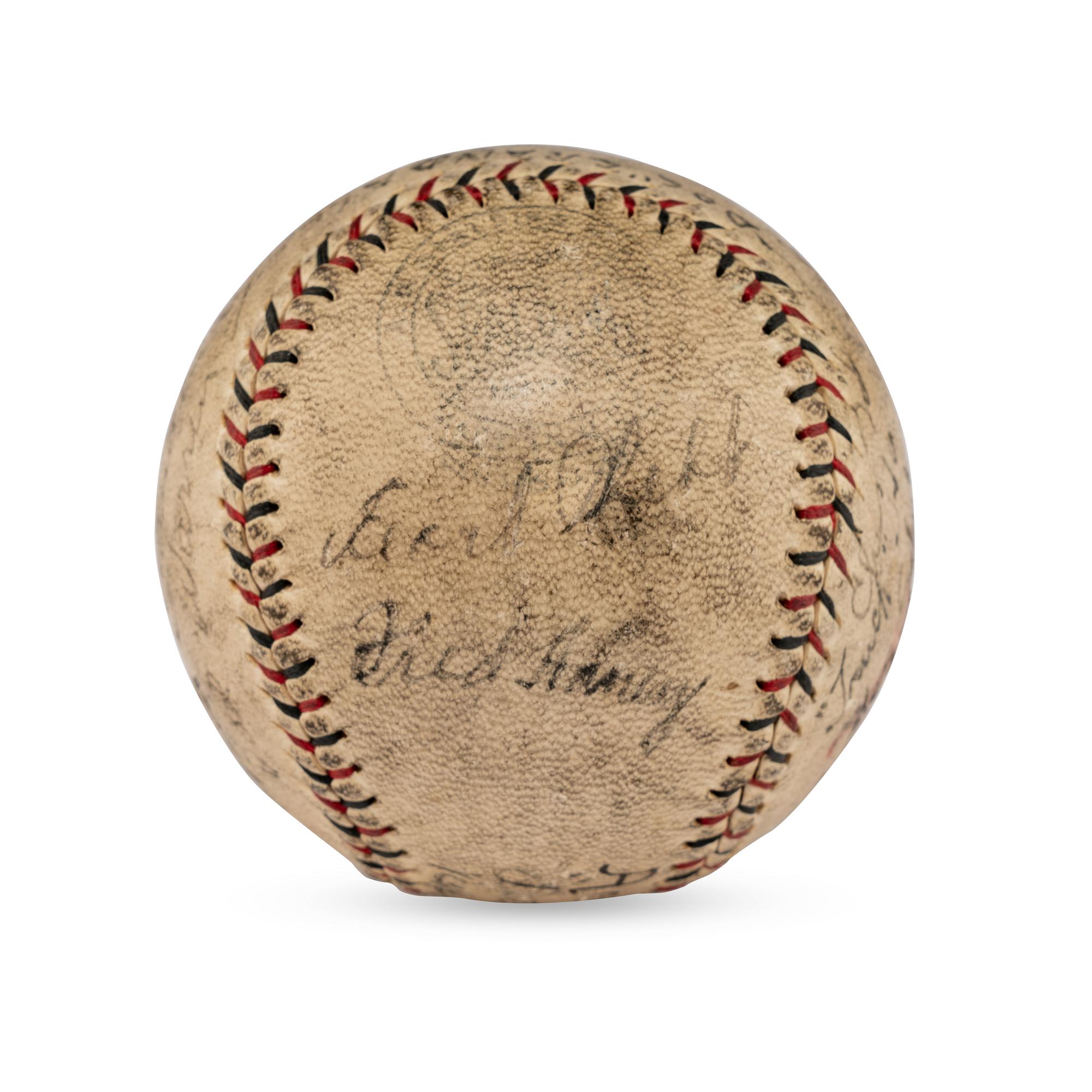 A 1929 Los Angeles Angels Team Signed Autograph Baseball