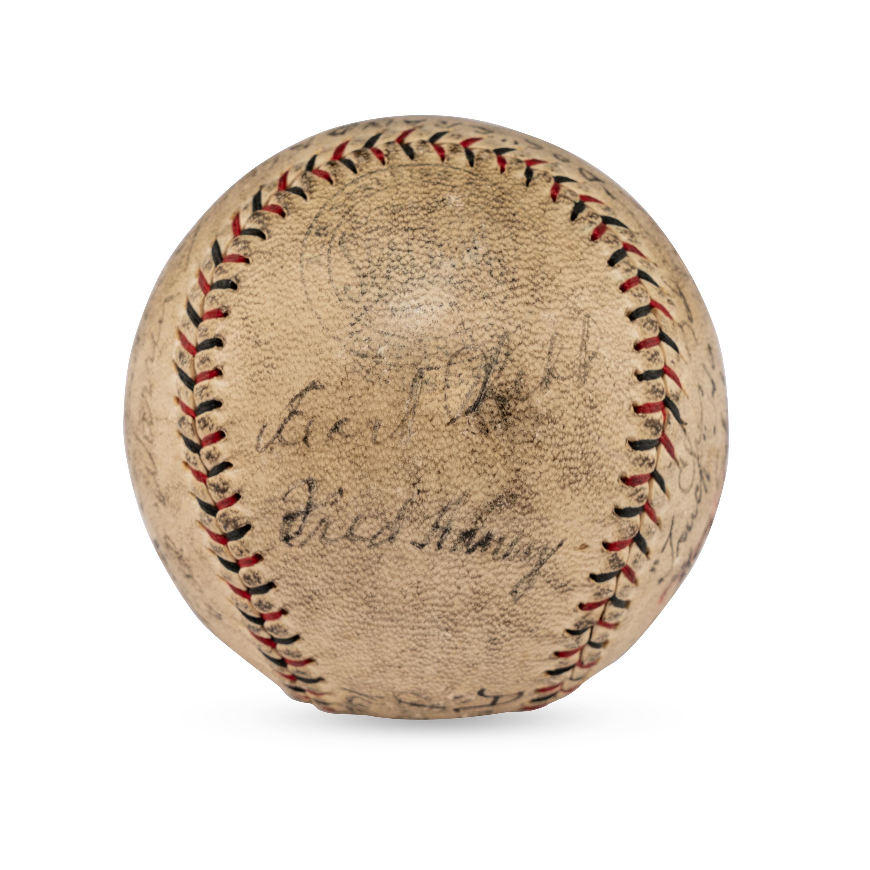 A 1929 Los Angeles Angels Team Signed Autograph Baseball