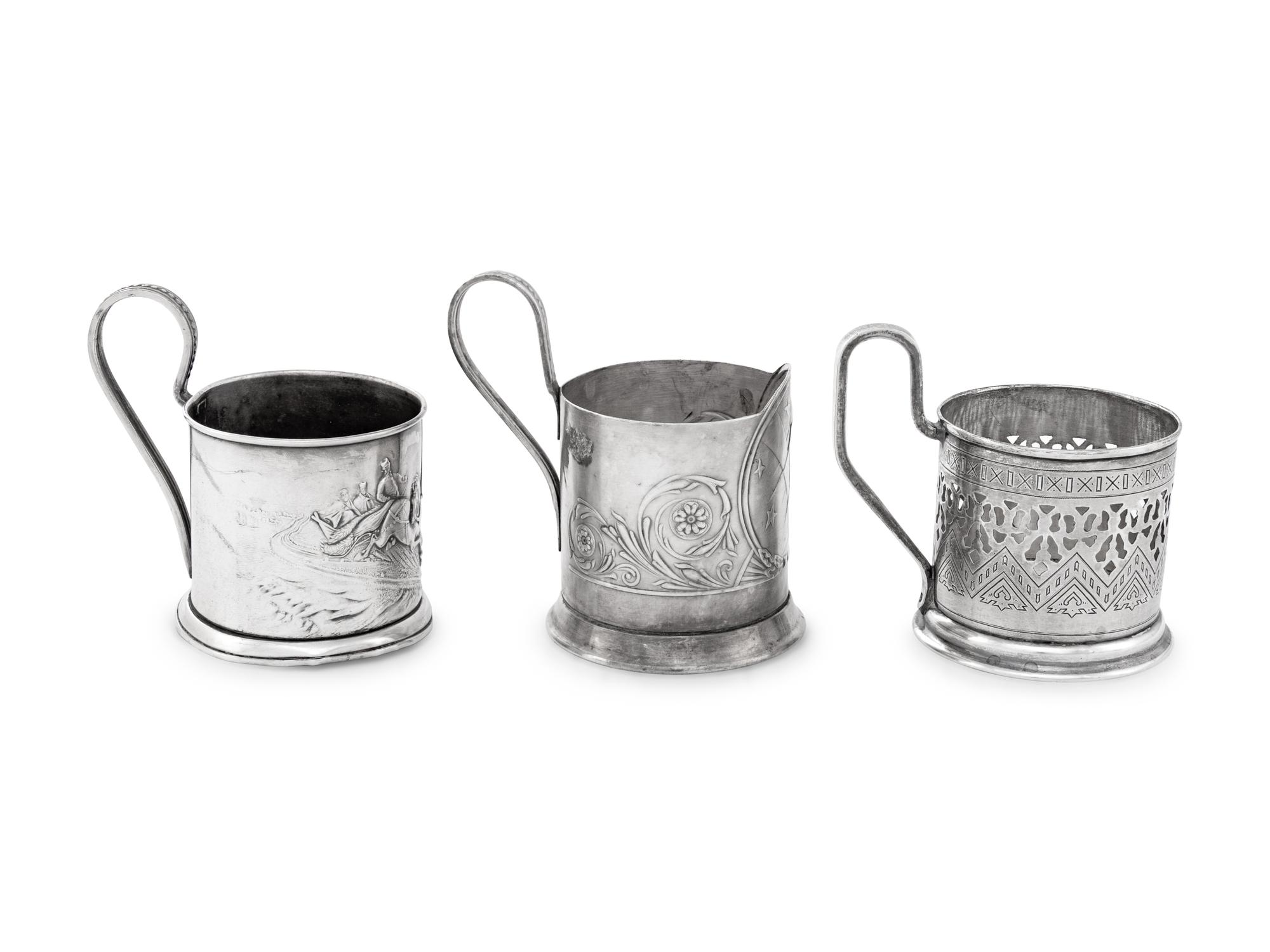A Group of Three Russian Zarfs