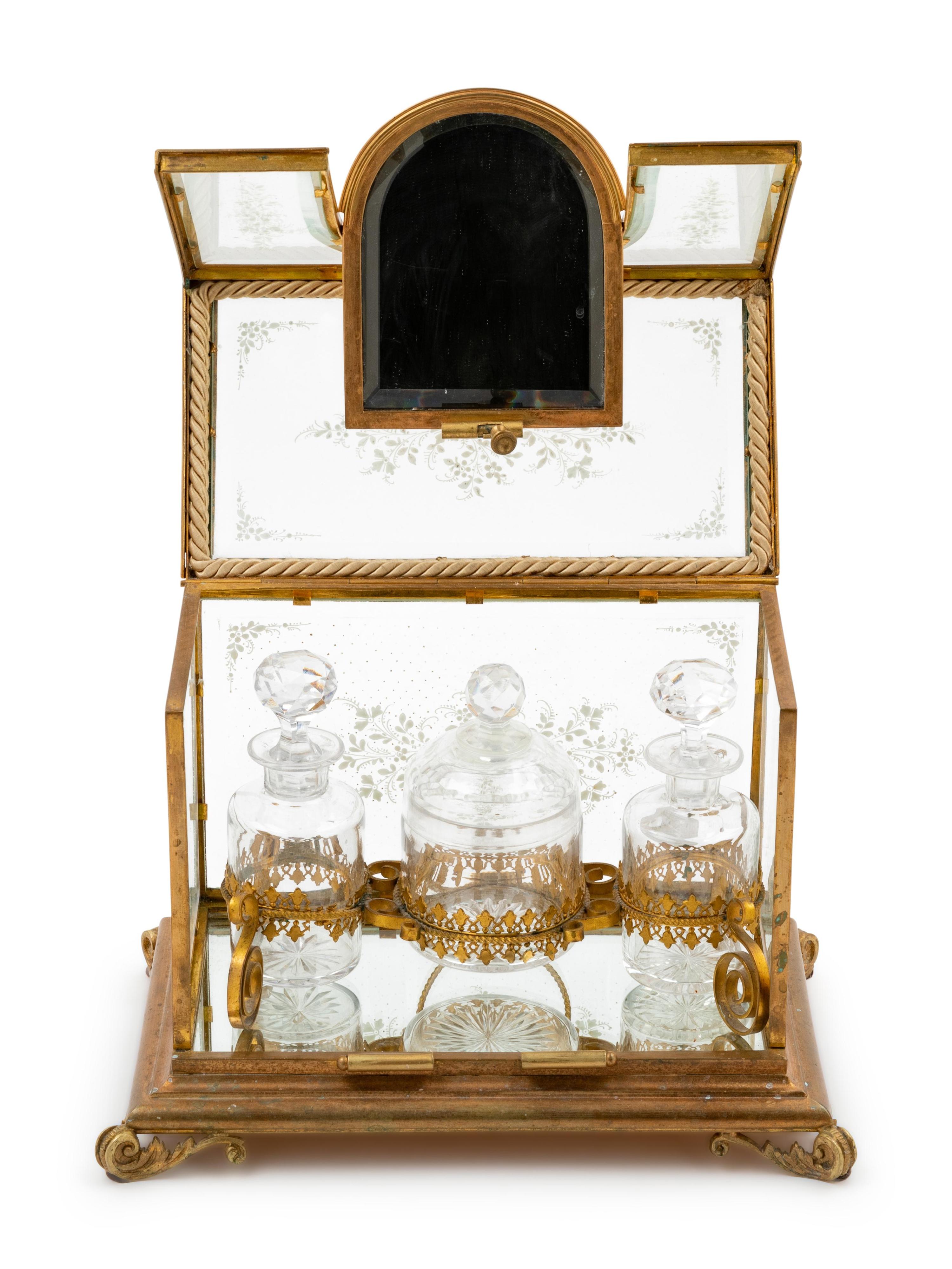 A French Gilt Bronze Cave à Liqueur