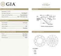 A 14 Karat Yellow Gold and Diamond Solitaire Ring, 6.10 dwts.