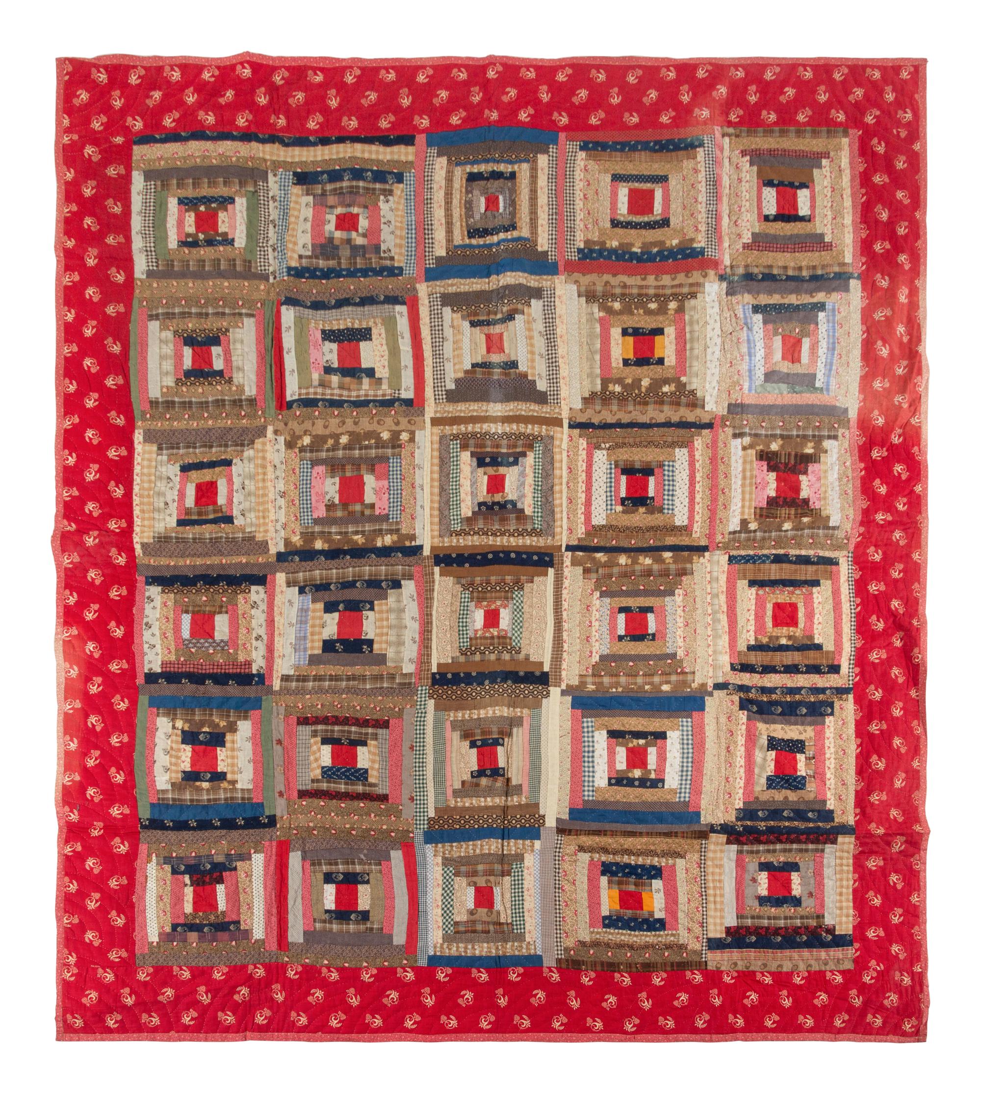 Three Patchwork Fabric Quilts