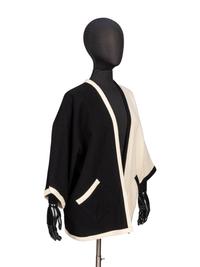 Chanel, Contrast Bouclé Kimono Jacket