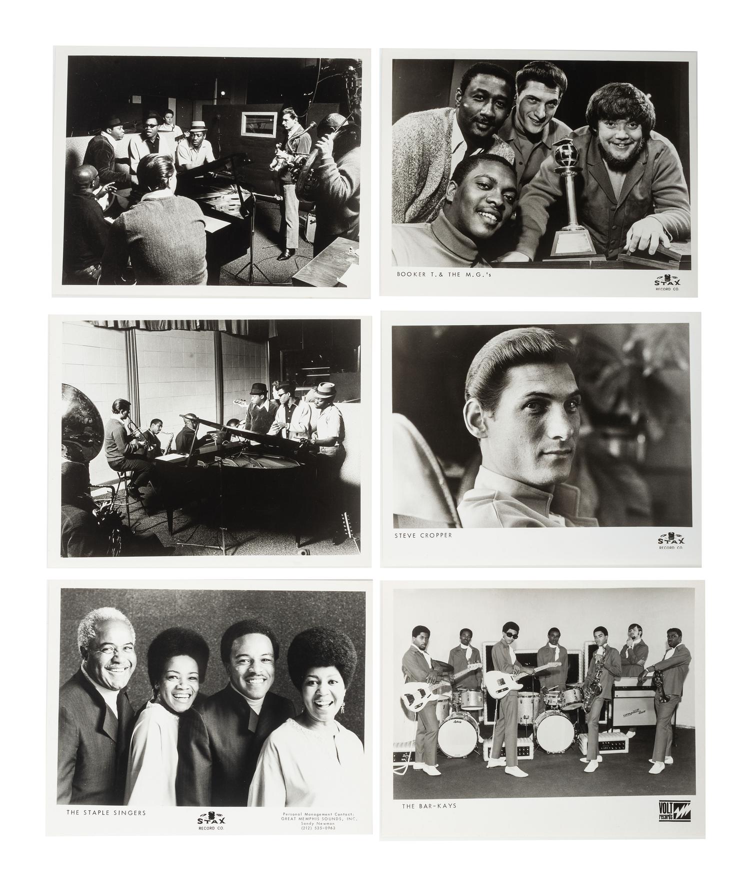 [MUSIC]. Archive of 48 promotional photographs from Stax Records, Memphis, TN, incl. images of Otis Redding, Carla Thomas, Sam and Dave, Johnnie Taylor, and Isaac Hayes. Ca 1968-1969.