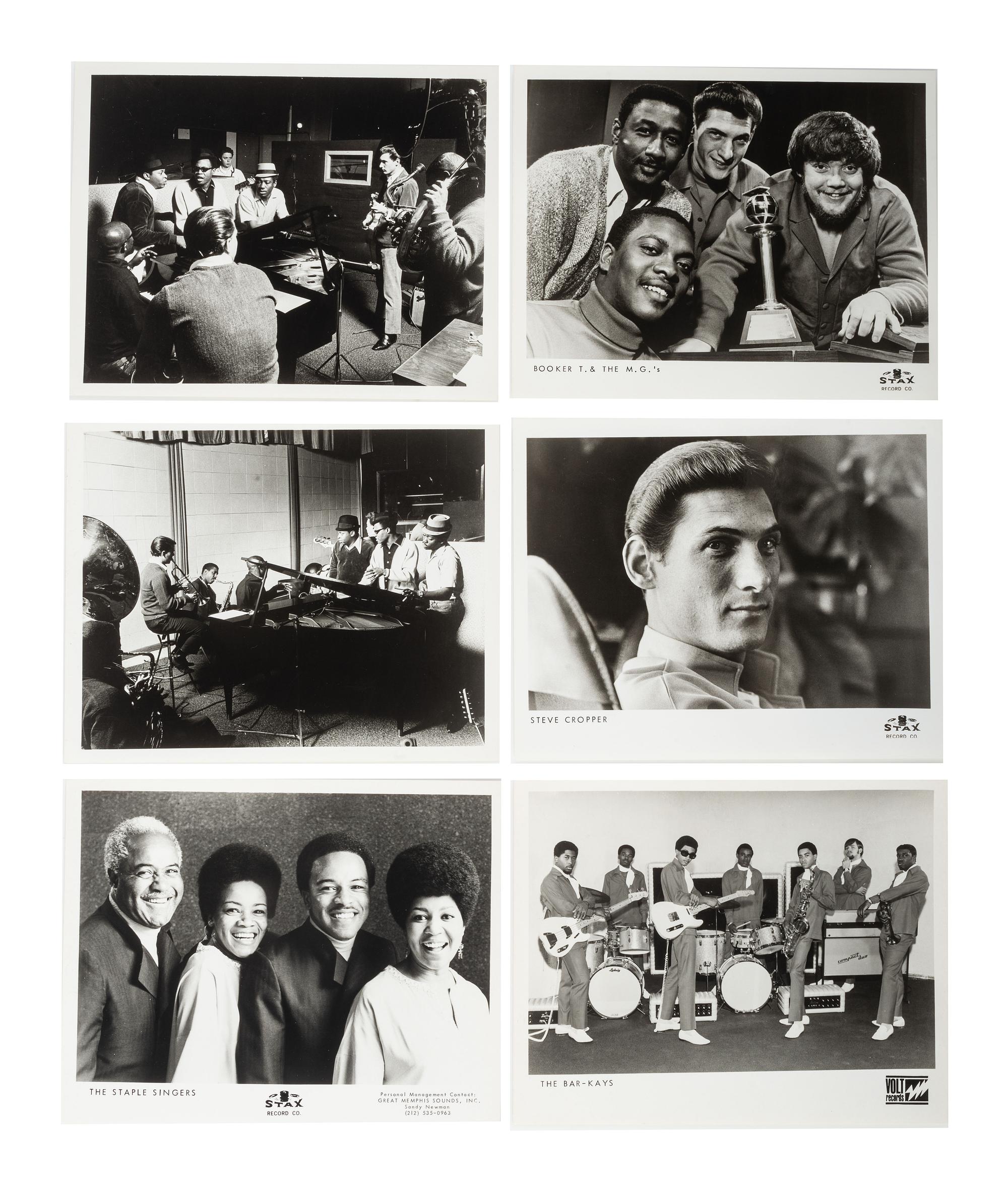 [MUSIC]. Archive of 48 promotional photographs from Stax Records, Memphis, TN, incl. images of Otis Redding, Carla Thomas, Sam and Dave, Johnnie Taylor, and Isaac Hayes. Ca 1968-1969.