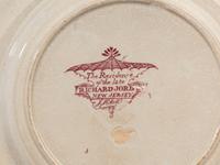 Four Painted Porcelain Articles and a Transferware Plate