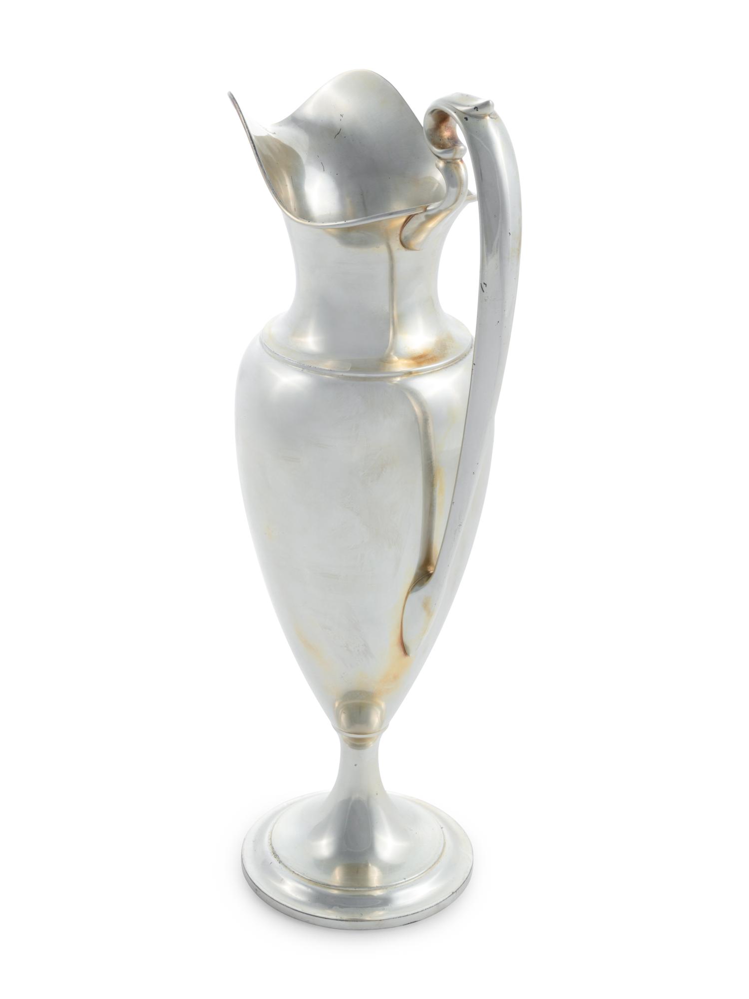 A Large American Silver Presentation Ewer