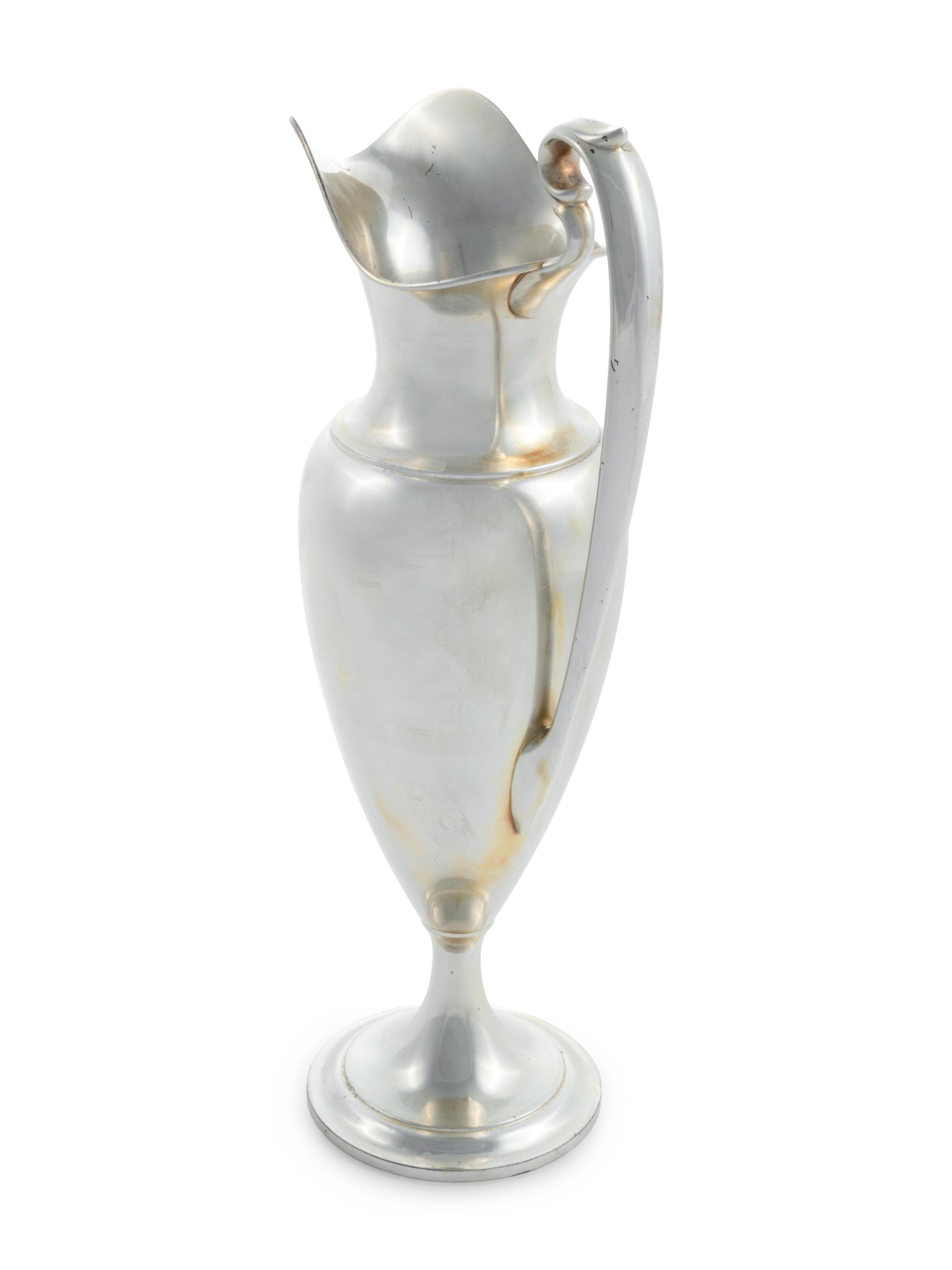A Large American Silver Presentation Ewer
