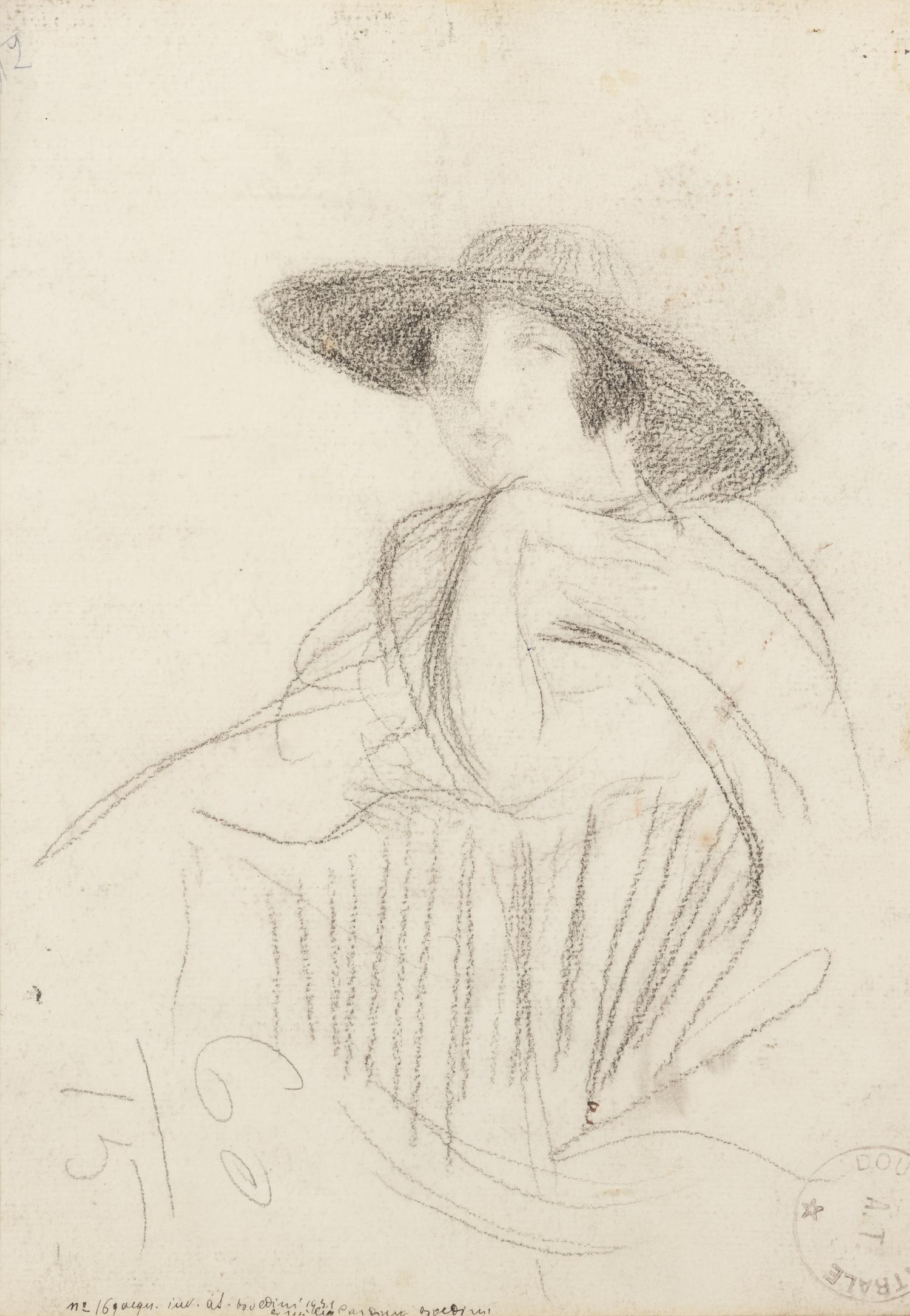 Souper Chez Maxim's; A Portrait of a Young Woman said to be Mlle Boldini (a double-sided work)