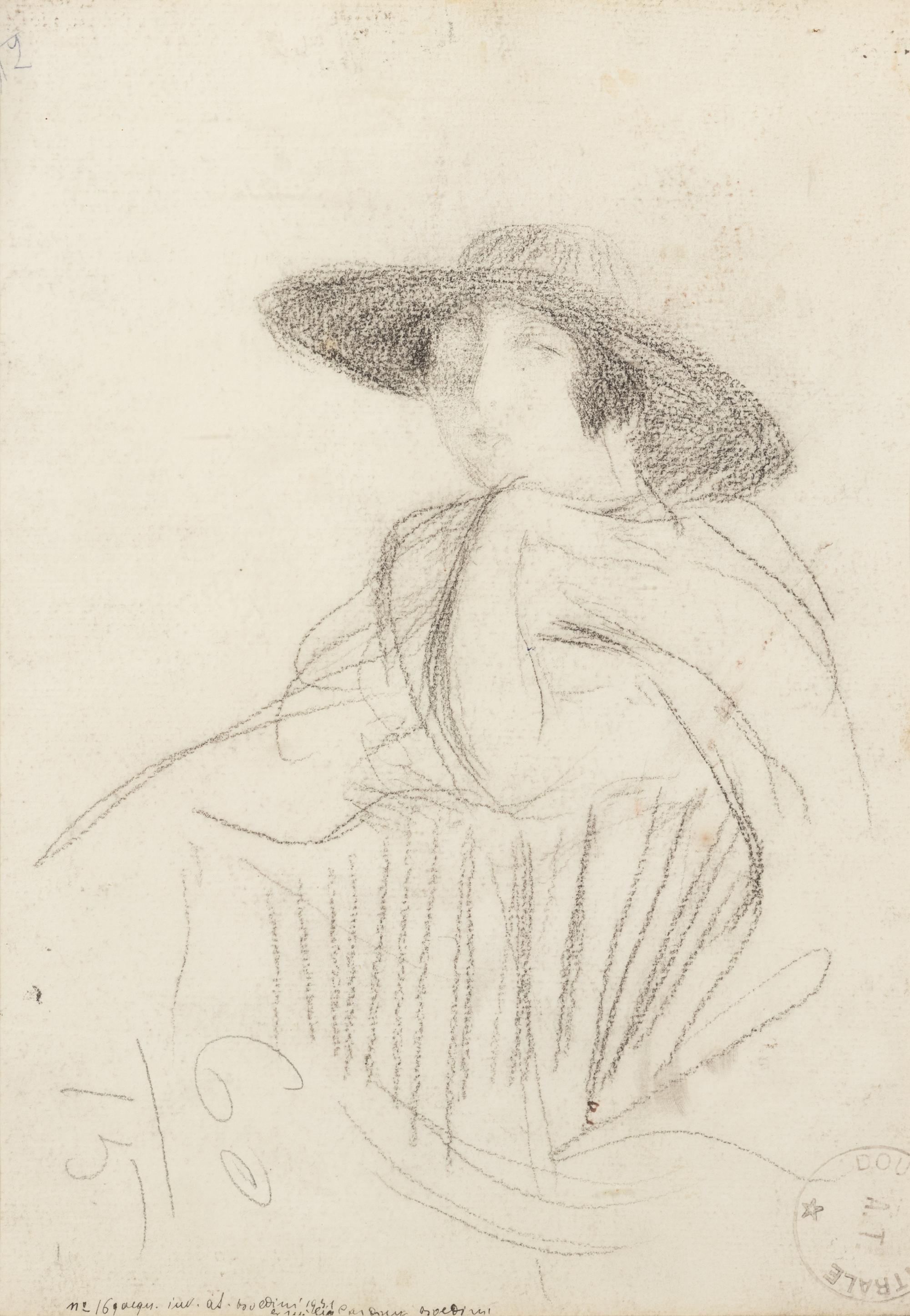 Souper Chez Maxim's; A Portrait of a Young Woman said to be Mlle Boldini (a double-sided work)