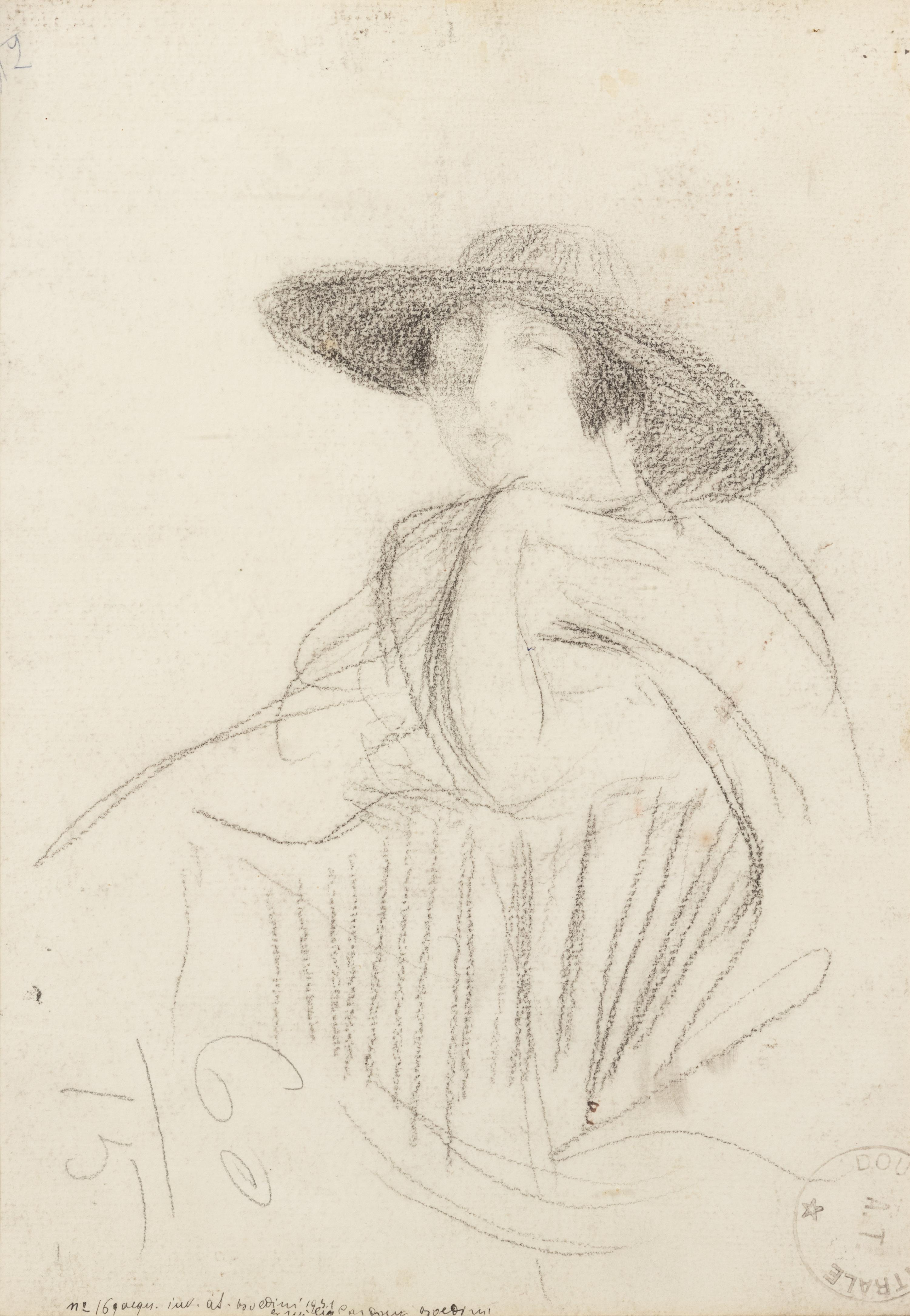 Souper Chez Maxim's; A Portrait of a Young Woman said to be Mlle Boldini (a double-sided work)