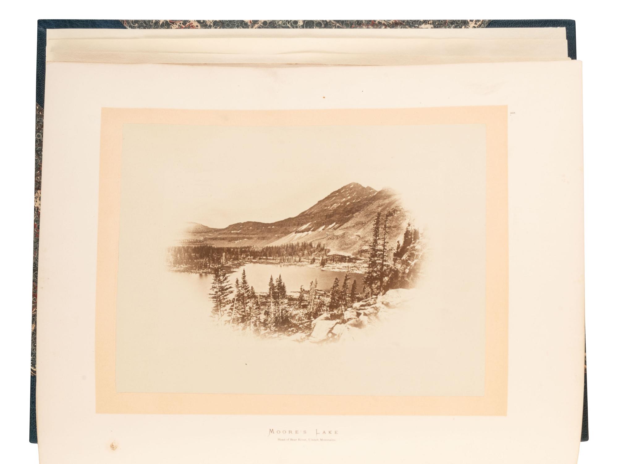[WESTERN AMERICANA]. HAYDEN, Ferdinand V. (1829-1887). Sun pictures of Rocky Mountain scenery, with a description of the geographical and geological features, and some account of the resources of the Great West. 1870.