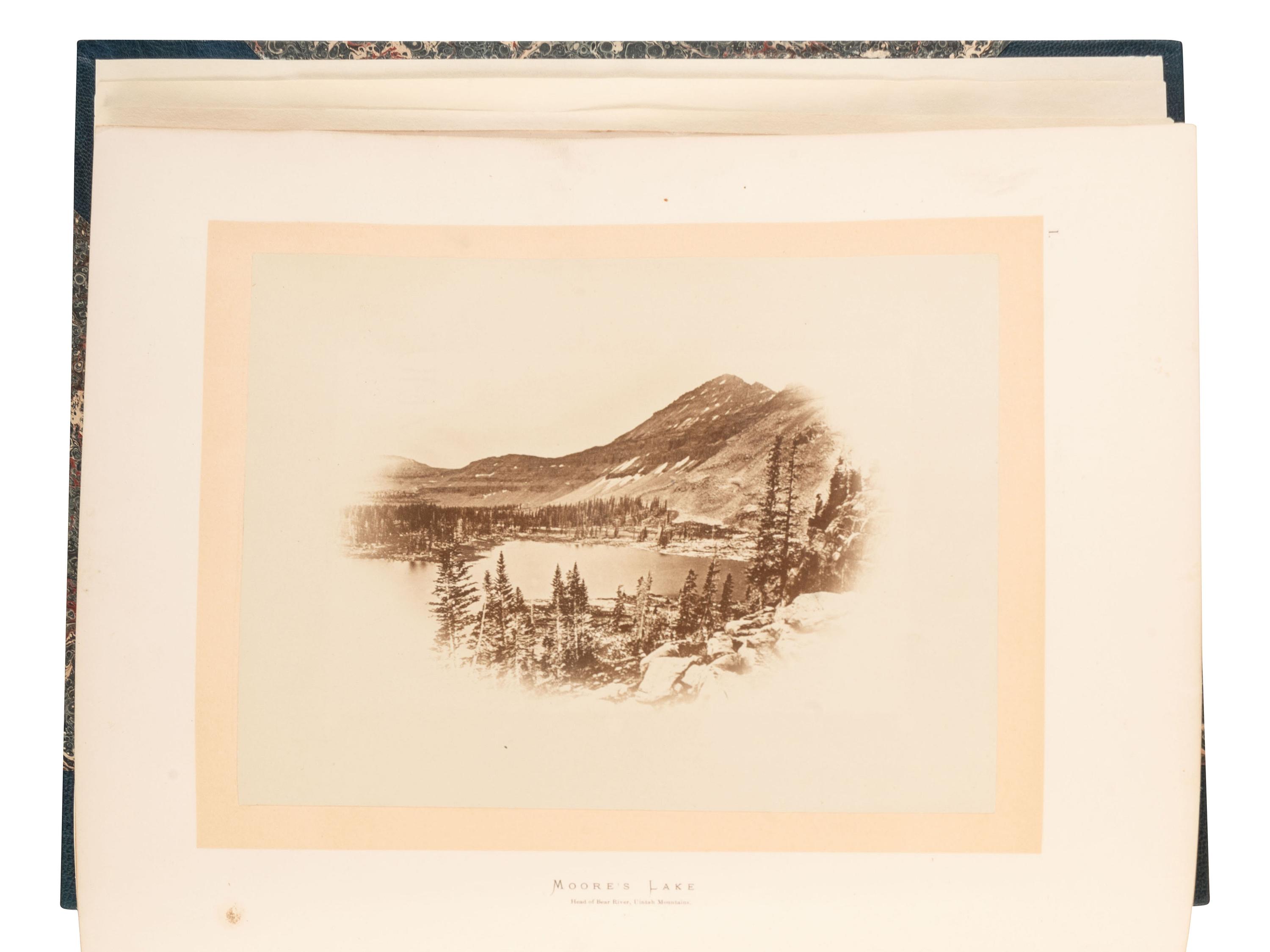 [WESTERN AMERICANA]. HAYDEN, Ferdinand V. (1829-1887). Sun pictures of Rocky Mountain scenery, with a description of the geographical and geological features, and some account of the resources of the Great West. 1870.