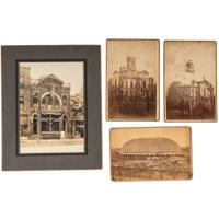 [EARLY PHOTOGRAPHY] --[WESTERN AMERICANA]. A group of 4 cabinet cards, incl. view of the Mormon Tabernacle, Salt Lake City by C.R. Savage.
