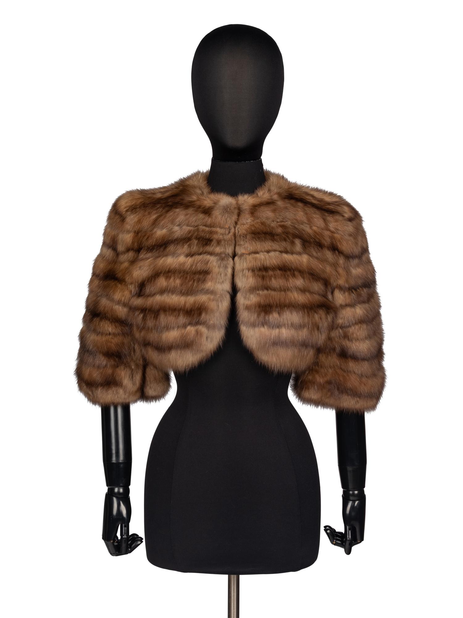 Dennis Basso, Cropped Sable Bolero