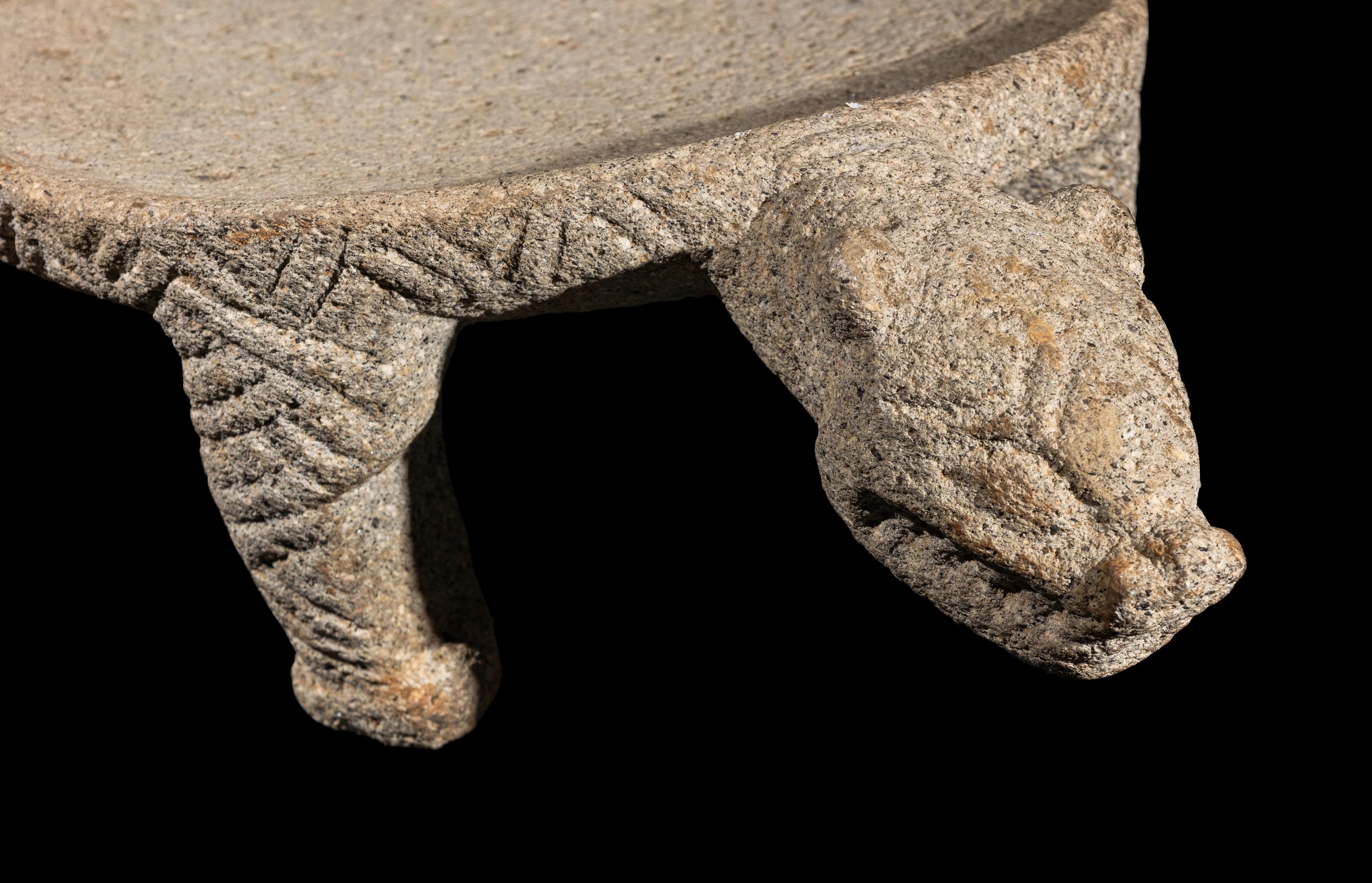 Four Costa Rican Greystone Metates