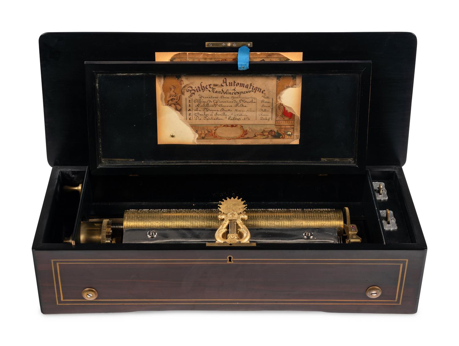 A Zither Automatique Mandoline Expressive Music Box