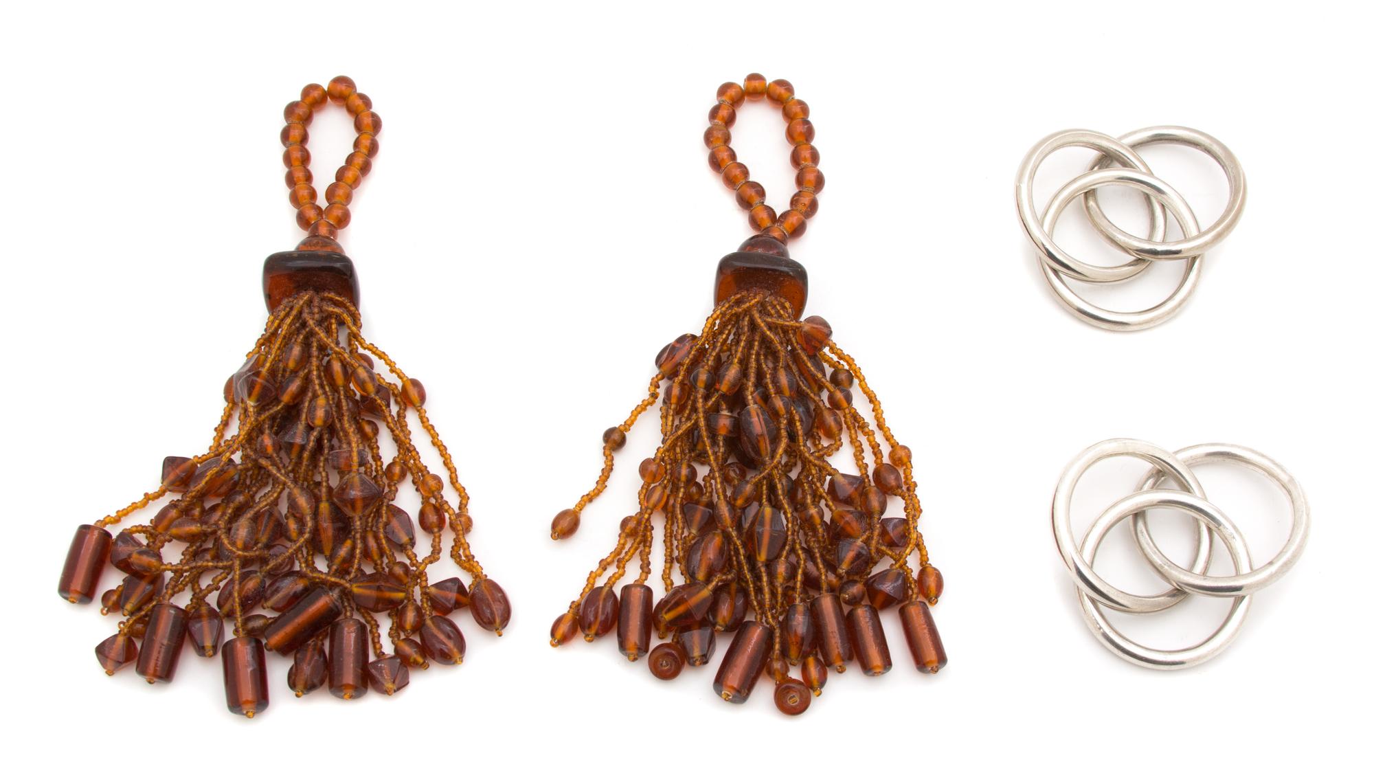 Two Sets of Twelve Napkin Rings Diameter approximately 2 1/2 inches. — 20TH CENTURY